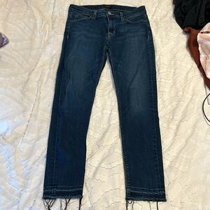 Raw Hem Hudson Skinny Jeans